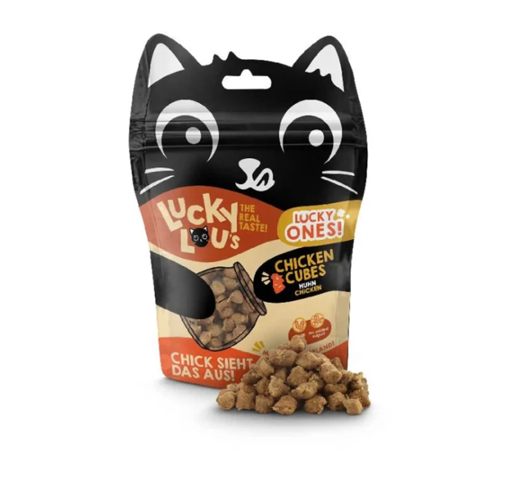 Lucky Lou Lucky Ones Cubes Κοτόπουλο 80gr 4 Lucky Lou Lucky Ones Cubes Κοτόπουλο 80gr - Image 2