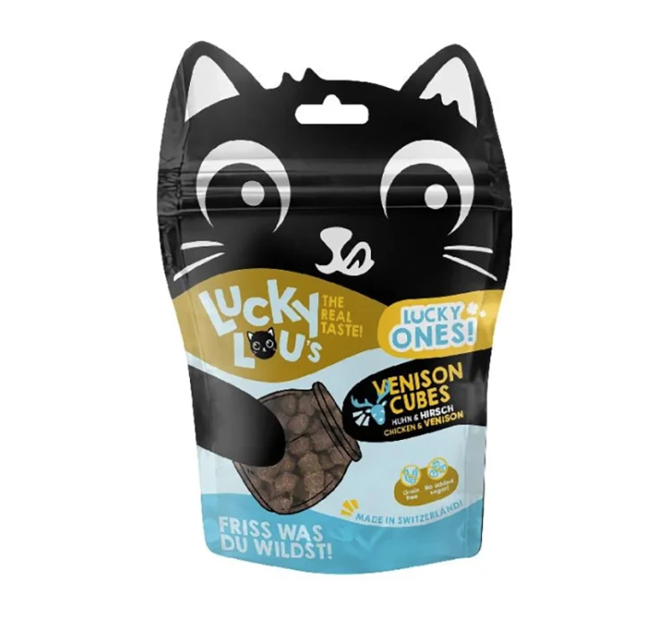 Lucky Lou Lucky Ones Cubes Κοτόπουλο & Ελάφι 80gr 3 Lucky Lou Lucky Ones Cubes Κοτόπουλο & Ελάφι 80gr