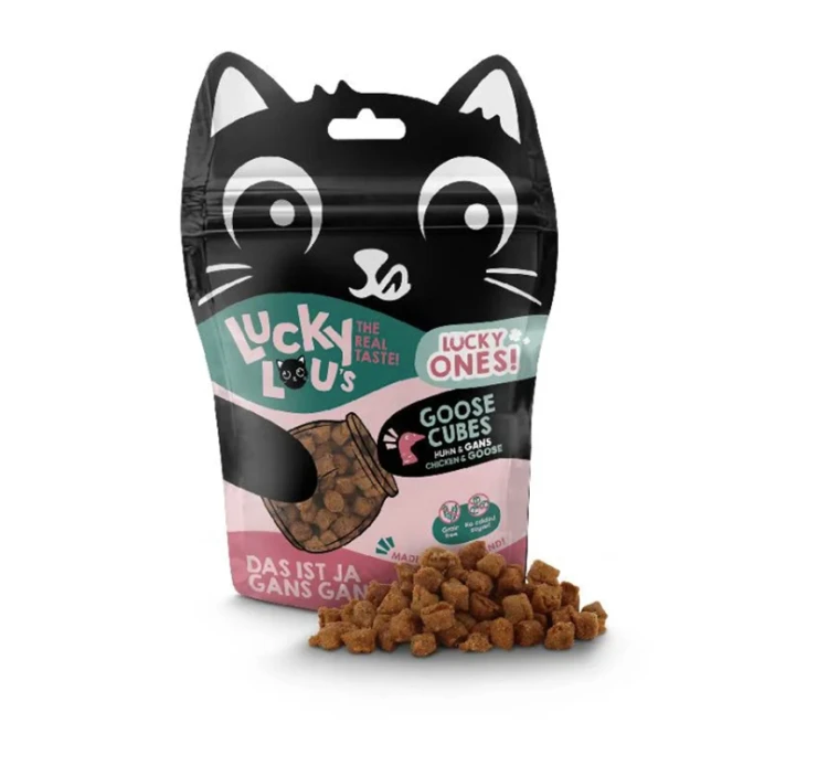 Lucky Lou Lucky Ones Cubes Κοτόπουλο & Χήνα 80gr 4 Lucky Lou Lucky Ones Cubes Κοτόπουλο & Χήνα 80gr - Image 2