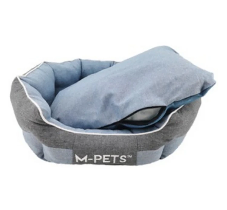 M-Pets Κρεβάτι Σκύλου-Γάτας Eco Cushion Μπλε 4 M-Pets Κρεβάτι Σκύλου-Γάτας Eco Cushion Μπλε - Image 2
