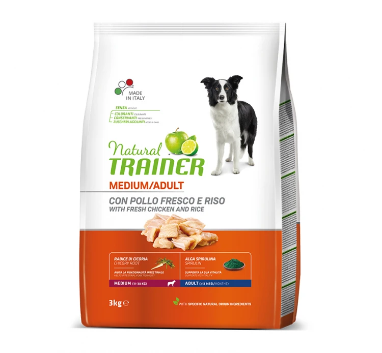 Natural Trainer Medium Adult Κοτόπουλο 3kg 3 Natural Trainer Medium Adult Κοτόπουλο 3kg