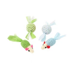 Natural World Παιχνίδι Ποντικάκι 7.5cm & Μπαλάκι 4cm