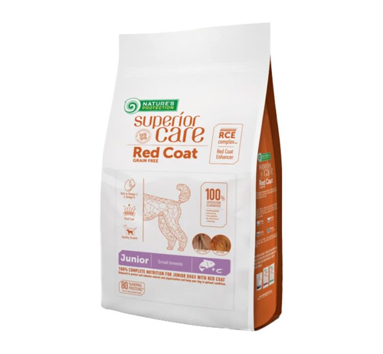 Nature's Protection Red Coat Salmon Grain Free Junior Mini 10kg 3 Nature's Protection Red Coat Salmon Grain Free Junior Mini 10kg