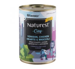 Naturest City Venison, Chicken Hearts & Broccoli 400gr