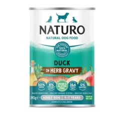 Naturo Adult Grain Free Duck, Veggies & Fruits In Herb Gravy 390gr