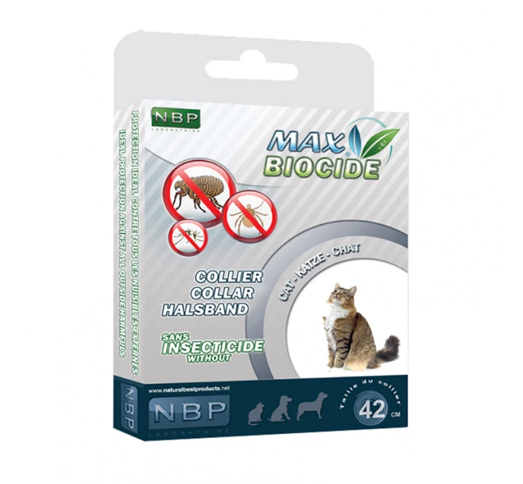 NBP Max Biocide Αντιπαρασιτικό Περιλαίμιο - Κολάρο Γάτας 42cm 3 NBP Max Biocide Αντιπαρασιτικό Περιλαίμιο - Κολάρο Γάτας 42cm