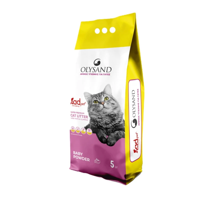 Olysand Άμμος Υγιεινής με Άρωμα Πούδρα 3 Olysand Άμμος Υγιεινής με Άρωμα Πούδρα