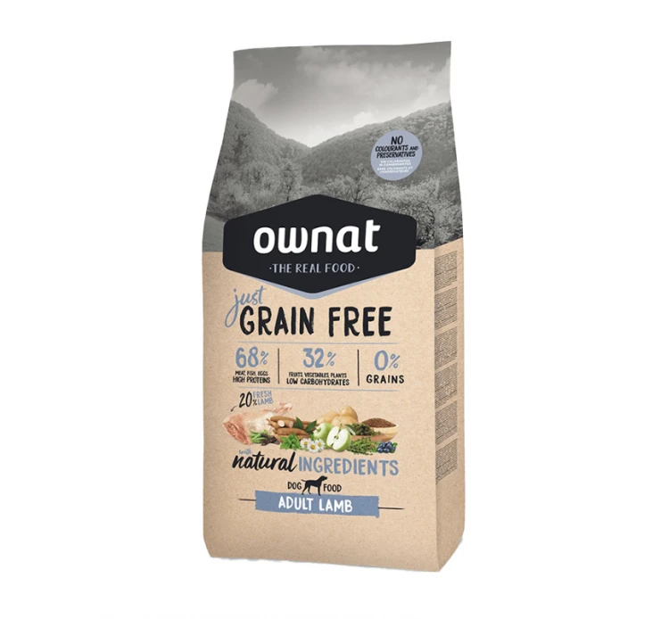 Ownat Just Dog Adult Grain Free Αρνί 3kg 3 Ownat Just Dog Adult Grain Free Αρνί 3kg