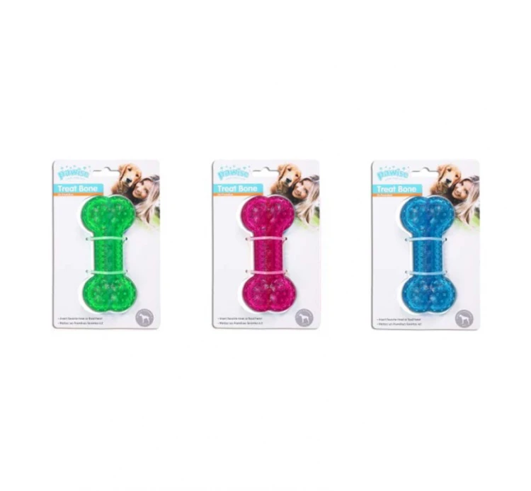 Pawise Εκπαιδευτικό Παιχνίδι Treat Bone 12cm 3 Pawise Εκπαιδευτικό Παιχνίδι Treat Bone 12cm