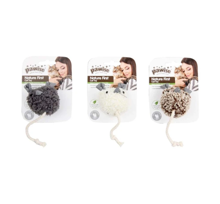 Pawise Παιχνίδι Nature First Ball Mouse 14.5cm 4 Pawise Παιχνίδι Nature First Ball Mouse 14.5cm - Image 2