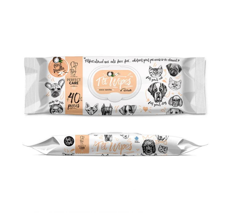 Perfect Care Μαντηλάκια Καθαρισμού Coco Vanilla 40τμχ 3 Perfect Care Μαντηλάκια Καθαρισμού Coco Vanilla 40τμχ