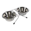 Pet Camelot Βάση με Δύο Ανοξείδωτα Μπολ 2 Pet Camelot Βάση με Δύο Ανοξείδωτα Μπολ -Gatoskilo Petshop Store pet camelot vasi me dio anoxidota bol