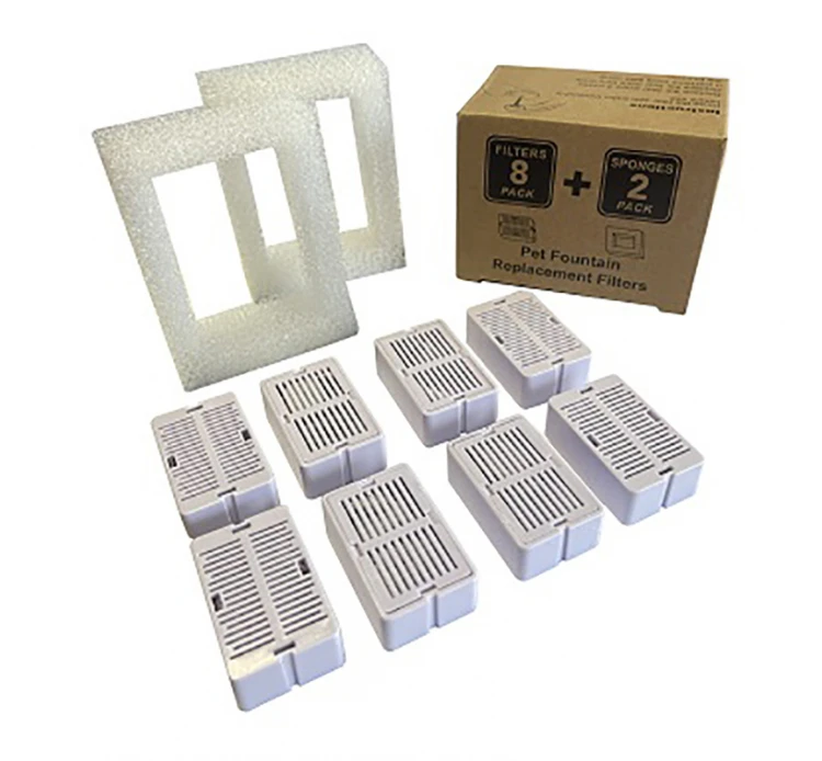 Pet Interest Ανταλλακτικά Φίλτρα 8τμχ + 2 Σφουγγαράκια για Συντριβάνι Stainless Steel & Ceramic 3 Pet Interest Ανταλλακτικά Φίλτρα 8τμχ + 2 Σφουγγαράκια για Συντριβάνι Stainless Steel & Ceramic