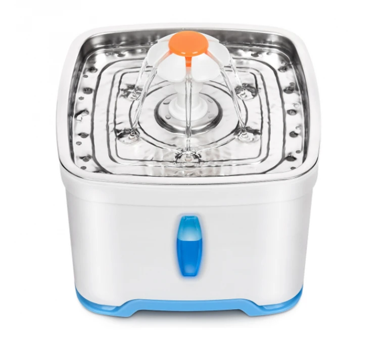 Pet Interest Συντριβάνι Λουλούδι με Led Light 2.5L Τετράγωνο Ασημί 3 Pet Interest Συντριβάνι Λουλούδι με Led Light 2.5L Τετράγωνο Ασημί