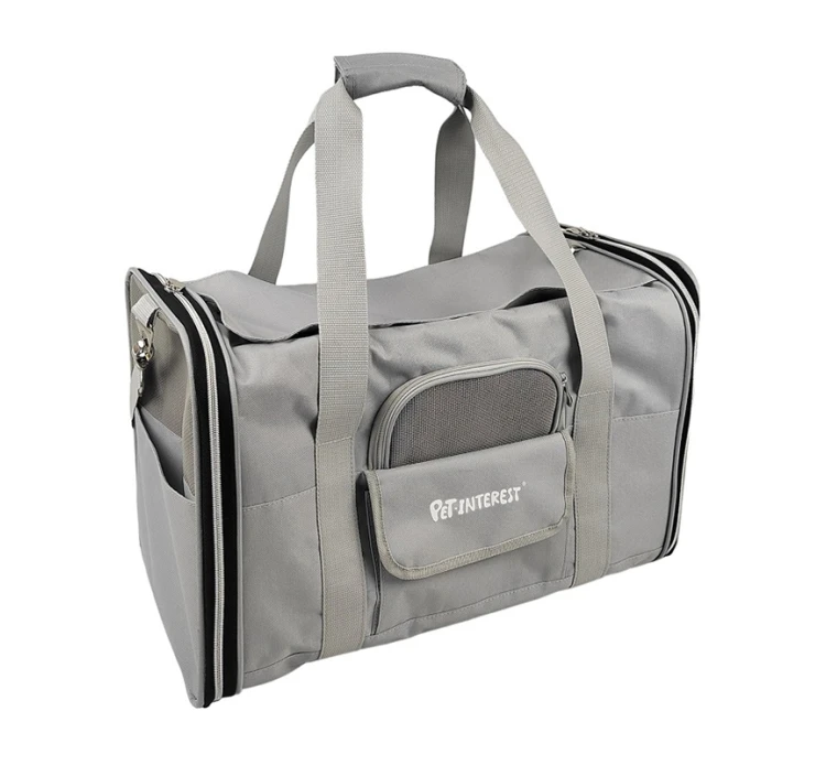 Pet Interest Τσάντα Μεταφοράς Γκρι 48x28x32cm 3 Pet Interest Τσάντα Μεταφοράς Γκρι 48x28x32cm