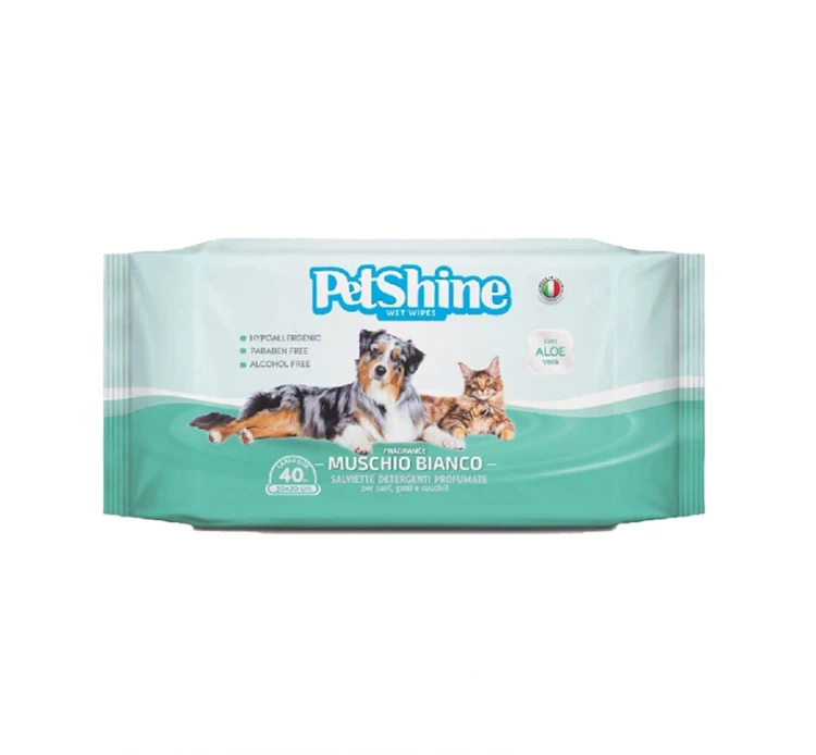Petshine Υγρά Μαντηλάκια Καθαρισμού White Musk 40τμχ 4 Petshine Υγρά Μαντηλάκια Καθαρισμού White Musk 40τμχ - Image 2