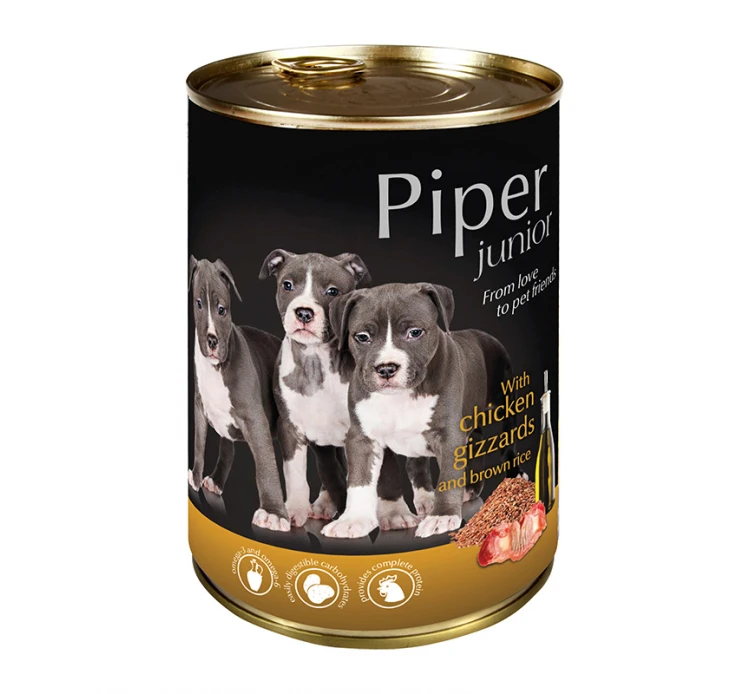 Piper Junior Εντόσθια Κοτόπουλου & Καστανό Ρύζι 400gr 3 Piper Junior Εντόσθια Κοτόπουλου & Καστανό Ρύζι 400gr