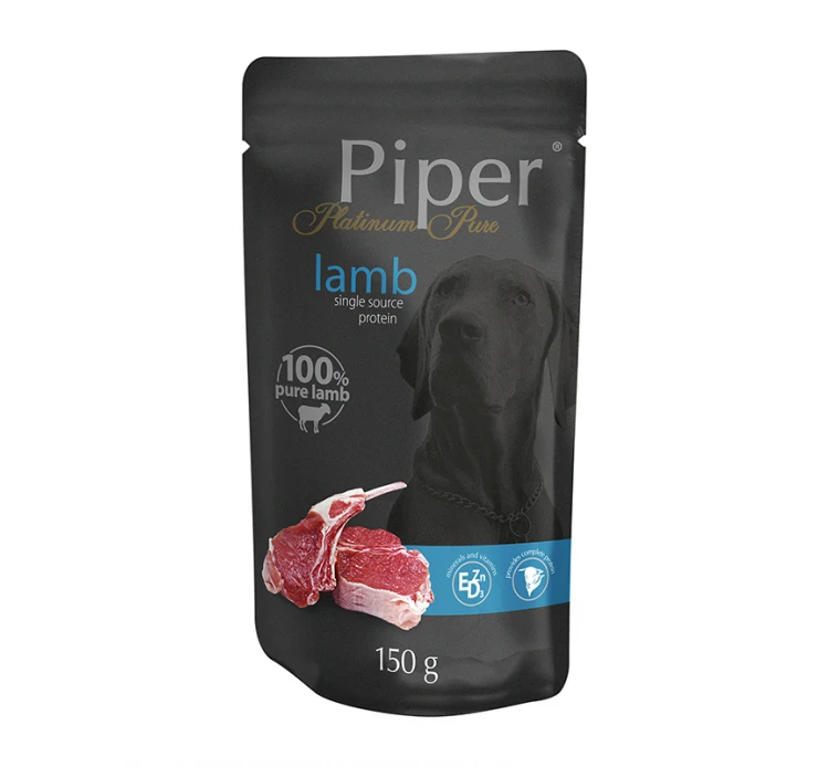 Piper Platinum Pure Adult Αρνί Pouch 150gr 3 Piper Platinum Pure Adult Αρνί Pouch 150gr