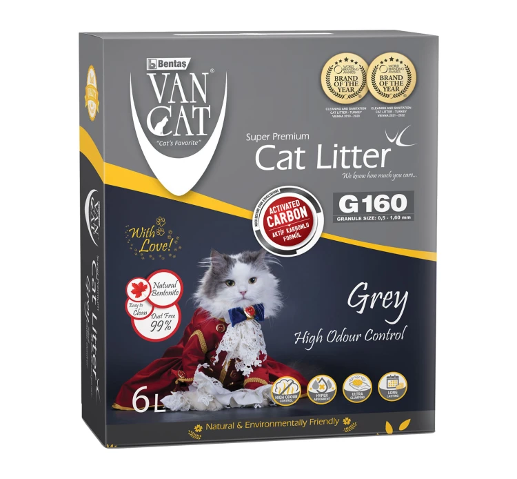 Ψιλή Άμμος Γάτας Van Cat Grey Odour Control Canada Clumping 5.1kg σε Κουτί 3 Ψιλή Άμμος Γάτας Van Cat Grey Odour Control Canada Clumping 5.1kg σε Κουτί
