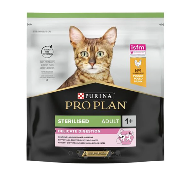 Purina Pro Plan Delicate Digestion Sterilised Κοτόπουλο 400gr 3 Purina Pro Plan Delicate Digestion Sterilised Κοτόπουλο 400gr