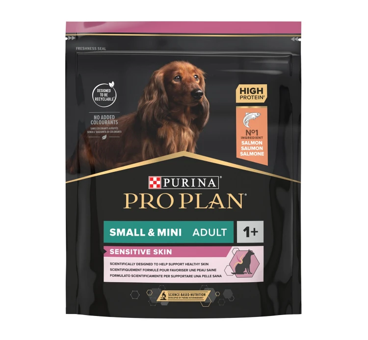 Purina Pro Plan Small & Mini Adult Sensitive Skin Σολομός 700gr 3 Purina Pro Plan Small & Mini Adult Sensitive Skin Σολομός 700gr