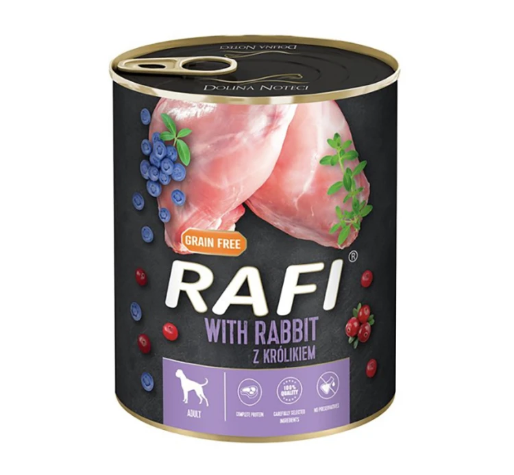 Rafi Dog Adult Πατέ με Κουνέλι, Μύρτιλο & Κράνμπερι 800gr 3 Rafi Dog Adult Πατέ με Κουνέλι, Μύρτιλο & Κράνμπερι 800gr