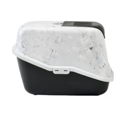 Savic Marble Κλειστή Τουαλέτα 56x39x38.5cm Μαύρο -Gatoskilo Petshop Store savic marble klisti toualeta 56x39x385cm mavro 2