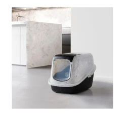 Savic Marble Κλειστή Τουαλέτα 56x39x38.5cm Μαύρο -Gatoskilo Petshop Store savic marble klisti toualeta 56x39x385cm mavro 5