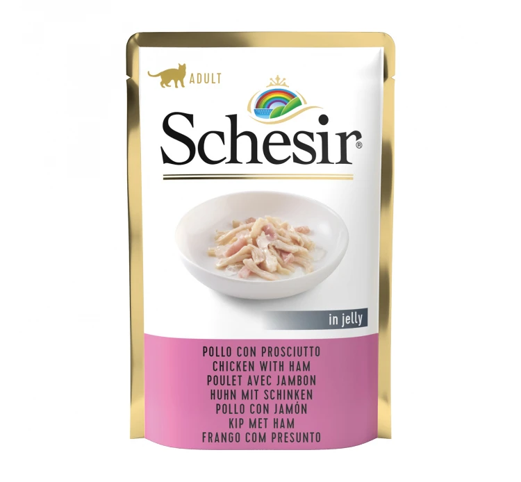 Schesir Cat Jelly Κοτόπουλο με Ζαμπόν Pouch 85gr 3 Schesir Cat Jelly Κοτόπουλο με Ζαμπόν Pouch 85gr