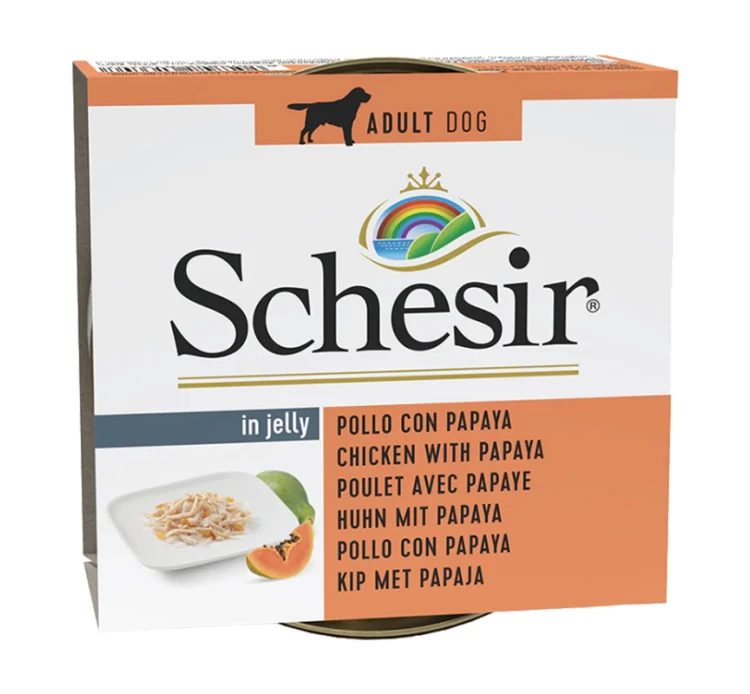 Schesir Dog Fruit Κοτόπουλο με Παπάγια 150gr 3 Schesir Dog Fruit Κοτόπουλο με Παπάγια 150gr