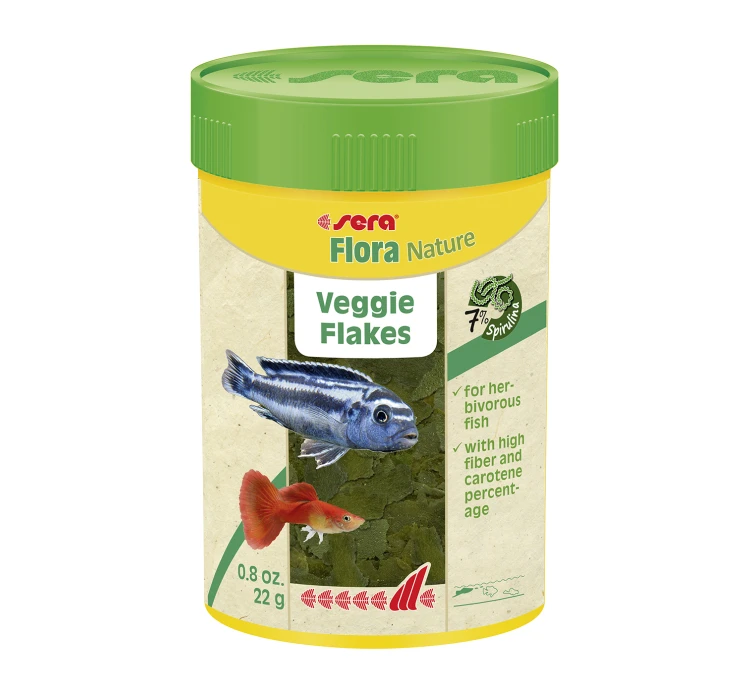 Sera Flora Nature Τροφή για Τροπικά Ψάρια σε Νιφάδες 100ml 3 Sera Flora Nature Τροφή για Τροπικά Ψάρια σε Νιφάδες 100ml