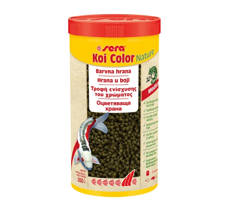 Sera Koi Color Nature Medium Τροφή για Koi σε Κόκκους 1000ml 3 Sera Koi Color Nature Medium Τροφή για Koi σε Κόκκους 1000ml