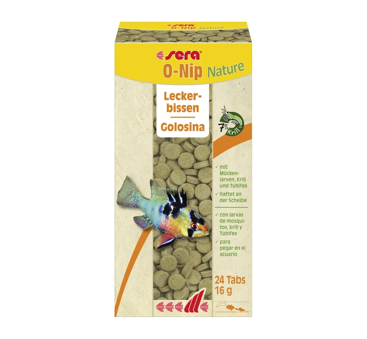 Sera O-Nip Nature Λιχουδιές για Τροπικά Ψάρια σε Ταμπλέτες 24tabs 3 Sera O-Nip Nature Λιχουδιές για Τροπικά Ψάρια σε Ταμπλέτες 24tabs