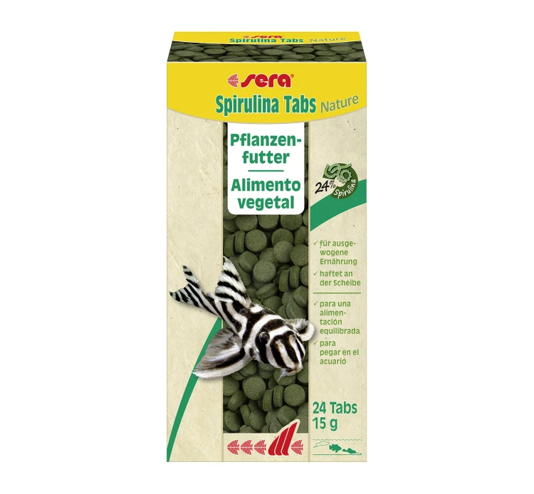 Sera Spirulina Tabs Nature Τροφή για Τροπικά Ψάρια σε Ταμπλέτες 24tabs 3 Sera Spirulina Tabs Nature Τροφή για Τροπικά Ψάρια σε Ταμπλέτες 24tabs