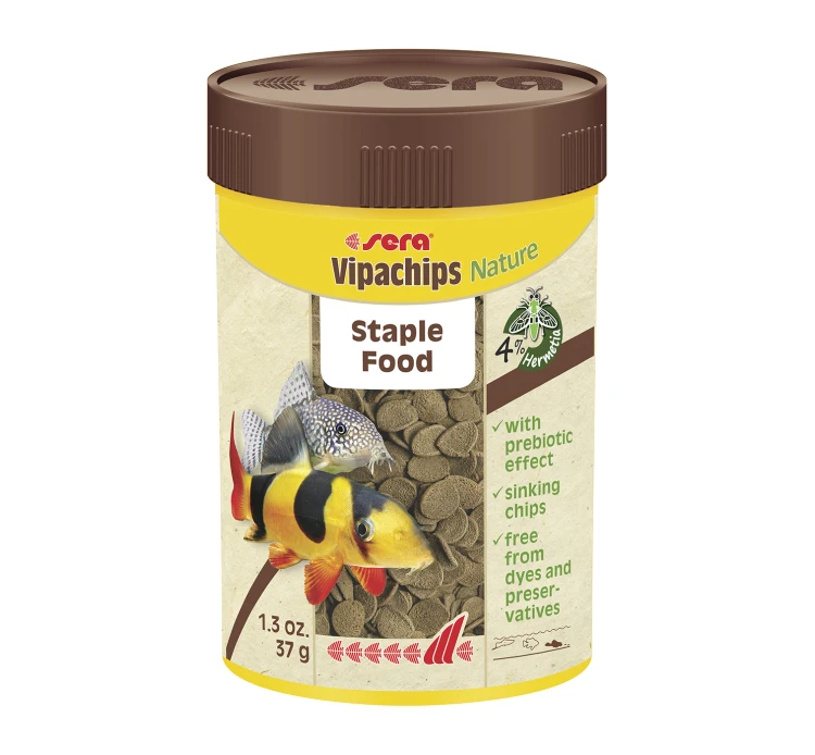 Sera Vipachips Nature Τροφή για Τροπικά Ψάρια σε Chips 100ml 3 Sera Vipachips Nature Τροφή για Τροπικά Ψάρια σε Chips 100ml