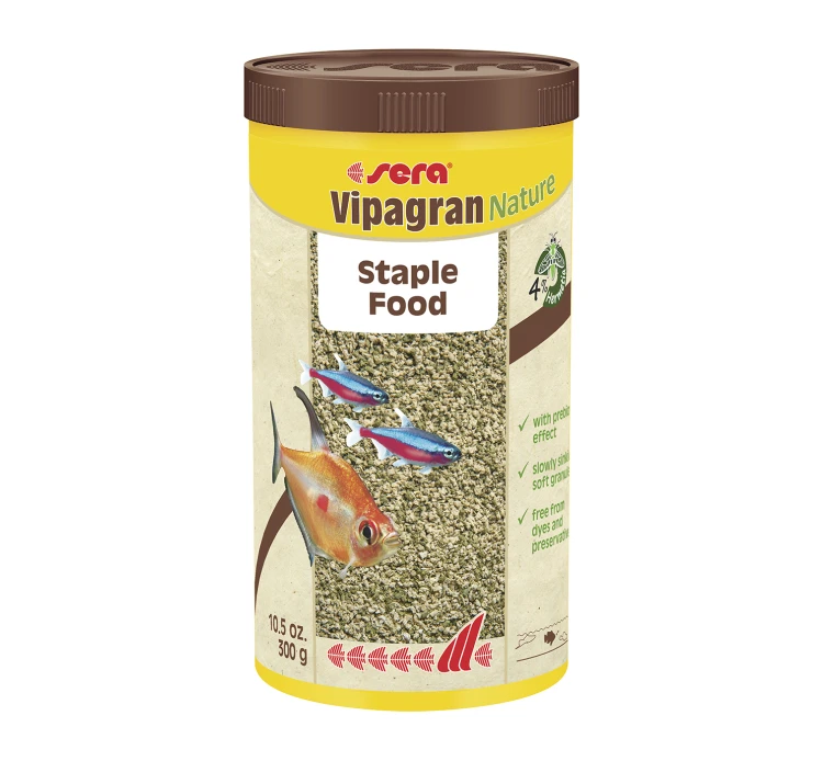 Sera Vipagran Nature Τροφή για Τροπικά Ψάρια σε Κόκκους 1000ml 3 Sera Vipagran Nature Τροφή για Τροπικά Ψάρια σε Κόκκους 1000ml