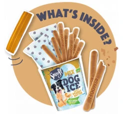 Smoofl Adult Μείγμα για Παγωτό Σκύλου Φυστικοβούτυρο 100gr & 10 Sticks -Gatoskilo Petshop Store smoofl adult migma gia pagoto skilou fistikovoutiro 100gr 10 sticks 1