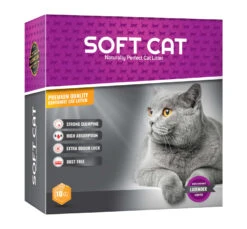 Soft Cat Box Άμμος Υγιεινής με Άρωμα Λεβάντα 10kg σε Κουτί