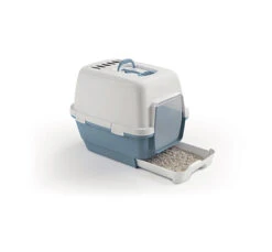 Stefanplast Κλειστή Τουαλέτα Cathy Clever & Smart 58x45x48cm -Gatoskilo Petshop Store stefanplast klisti toualeta cathy clever smart 58x45x48cm 2