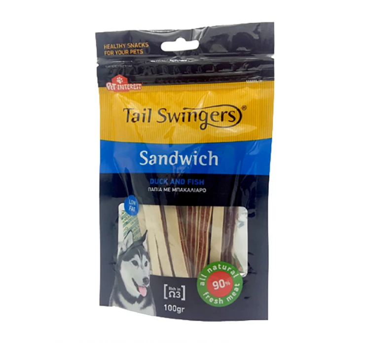 Tail Swingers Sandwich Πάπια με Ψάρι 100gr 3 Tail Swingers Sandwich Πάπια με Ψάρι 100gr