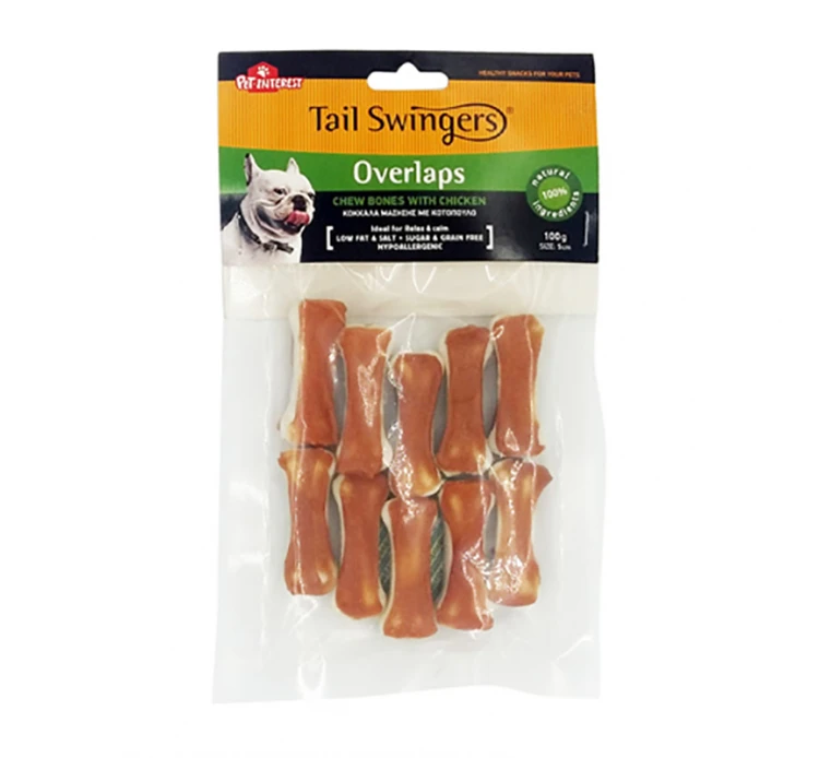 Tail Swingers Συμπαγές Κόκαλο με Κοτόπουλο 5cm 10τμχ 3 Tail Swingers Συμπαγές Κόκαλο με Κοτόπουλο 5cm 10τμχ