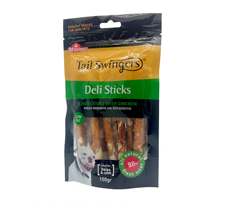 Tail Swingers Sticks Rawhide με Κοτόπουλο 100gr 3 Tail Swingers Sticks Rawhide με Κοτόπουλο 100gr