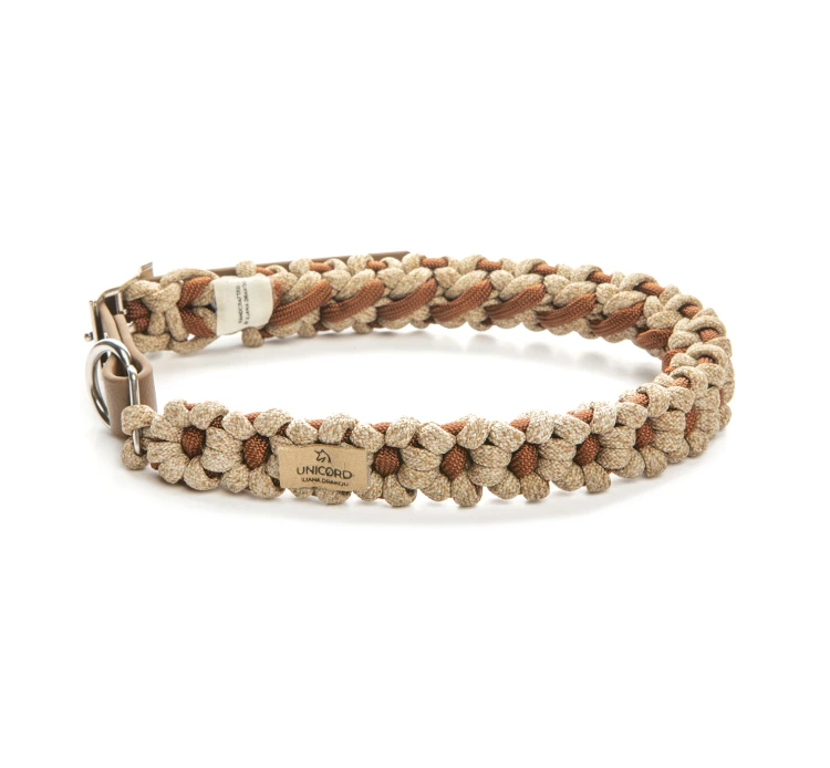 Unicord Χειροποίητο Κολάρο - Περιλαίμιο Γάτας Flower Power Desert-Μπεζ-Καφέ 23cm 3 Unicord Χειροποίητο Κολάρο - Περιλαίμιο Γάτας Flower Power Desert-Μπεζ-Καφέ 23cm