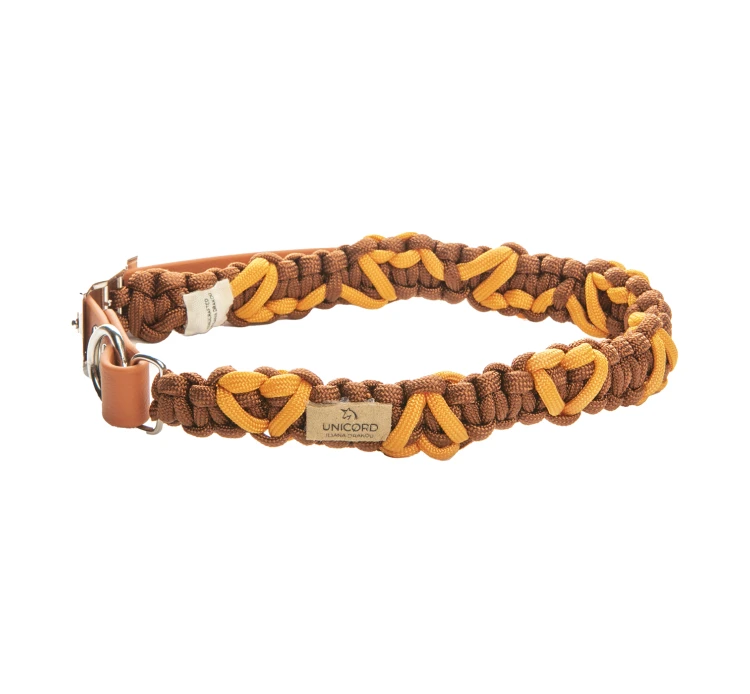 Unicord Χειροποίητο Κολάρο - Περιλαίμιο Γάτας Heart Made Καφέ-Μανταρινί 23cm 3 Unicord Χειροποίητο Κολάρο - Περιλαίμιο Γάτας Heart Made Καφέ-Μανταρινί 23cm