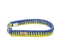 Unicord Χειροποίητο Κολάρο - Περιλαίμιο Γάτας Piano Melody Μπλε-Lime 23cm