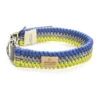 Unicord Χειροποίητο Κολάρο - Περιλαίμιο Σκύλου Rainbow Μπλε-Steel-Lime