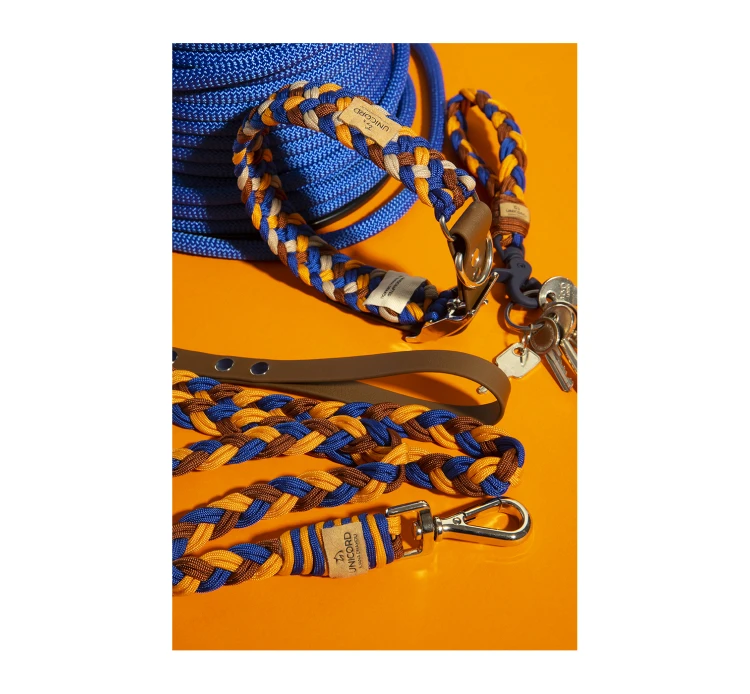 Unicord Χειροποίητος Οδηγός Braid Μπλε-Μανταρινί-Καφέ 25kg+ 4 Unicord Χειροποίητος Οδηγός Braid Μπλε-Μανταρινί-Καφέ 25kg+ - Image 2