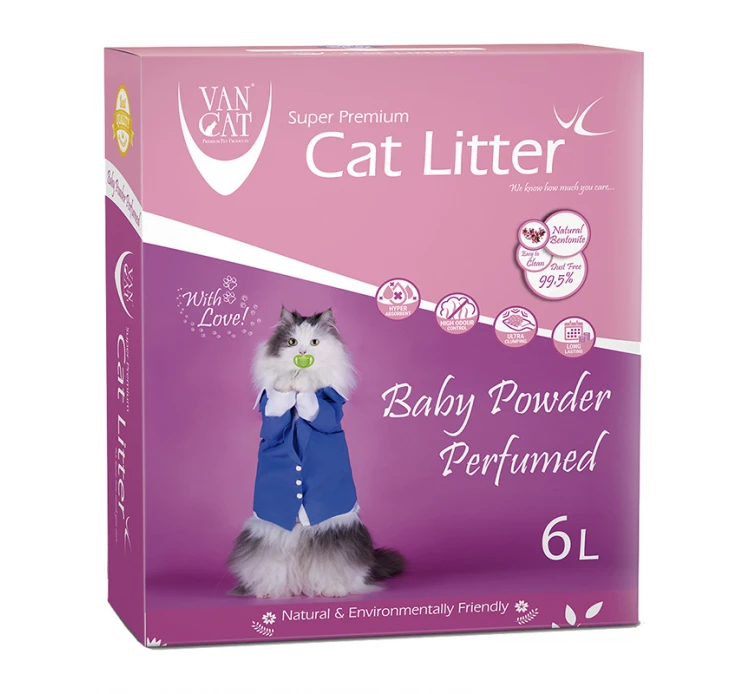 Van Cat Ψιλή Άμμος Baby Powder σε κουτί 6Lt 3 Van Cat Ψιλή Άμμος Baby Powder σε κουτί 6Lt