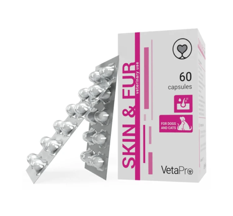 VetaPro Skin & Fur 60 Κάψουλες 3 VetaPro Skin & Fur 60 Κάψουλες