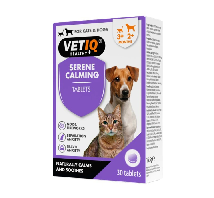 VetIQ Serene Ηρεμιστικό Cats & Dogs 30tabs 3 VetIQ Serene Ηρεμιστικό Cats & Dogs 30tabs
